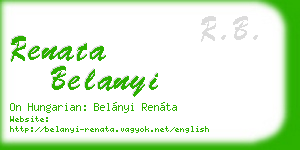 renata belanyi business card